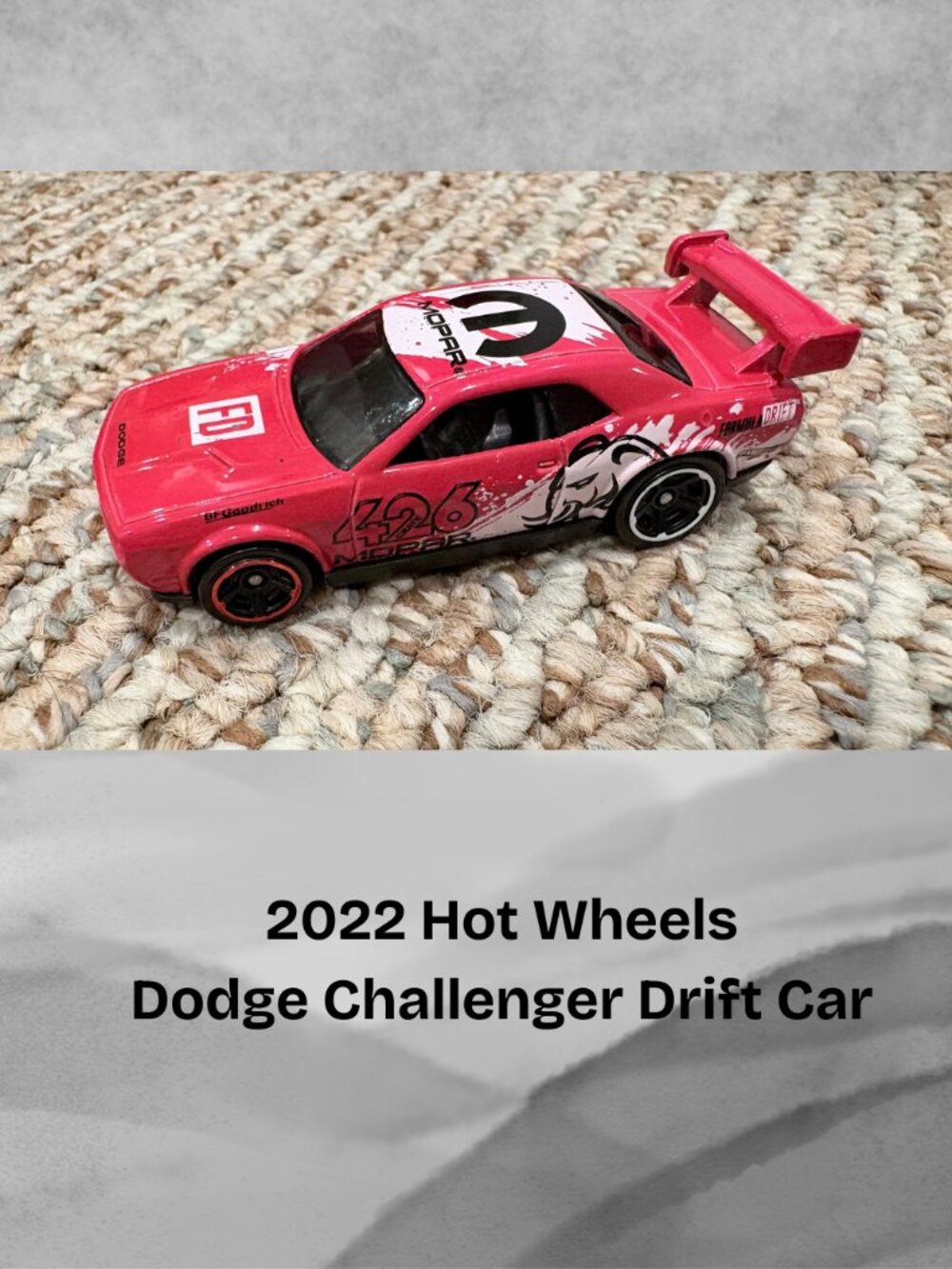 2022 Hot Wheels Dodge Challenger Drift Car Die Cast